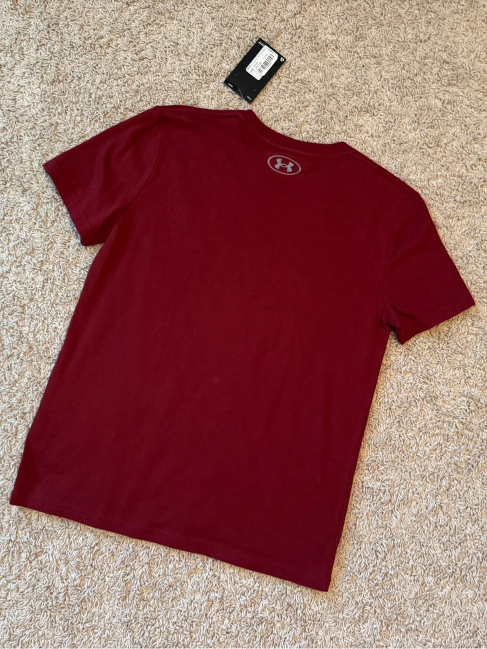 NWT Under Armour Maroon Baseball Hall of Fame Graphic Tee, youth L
